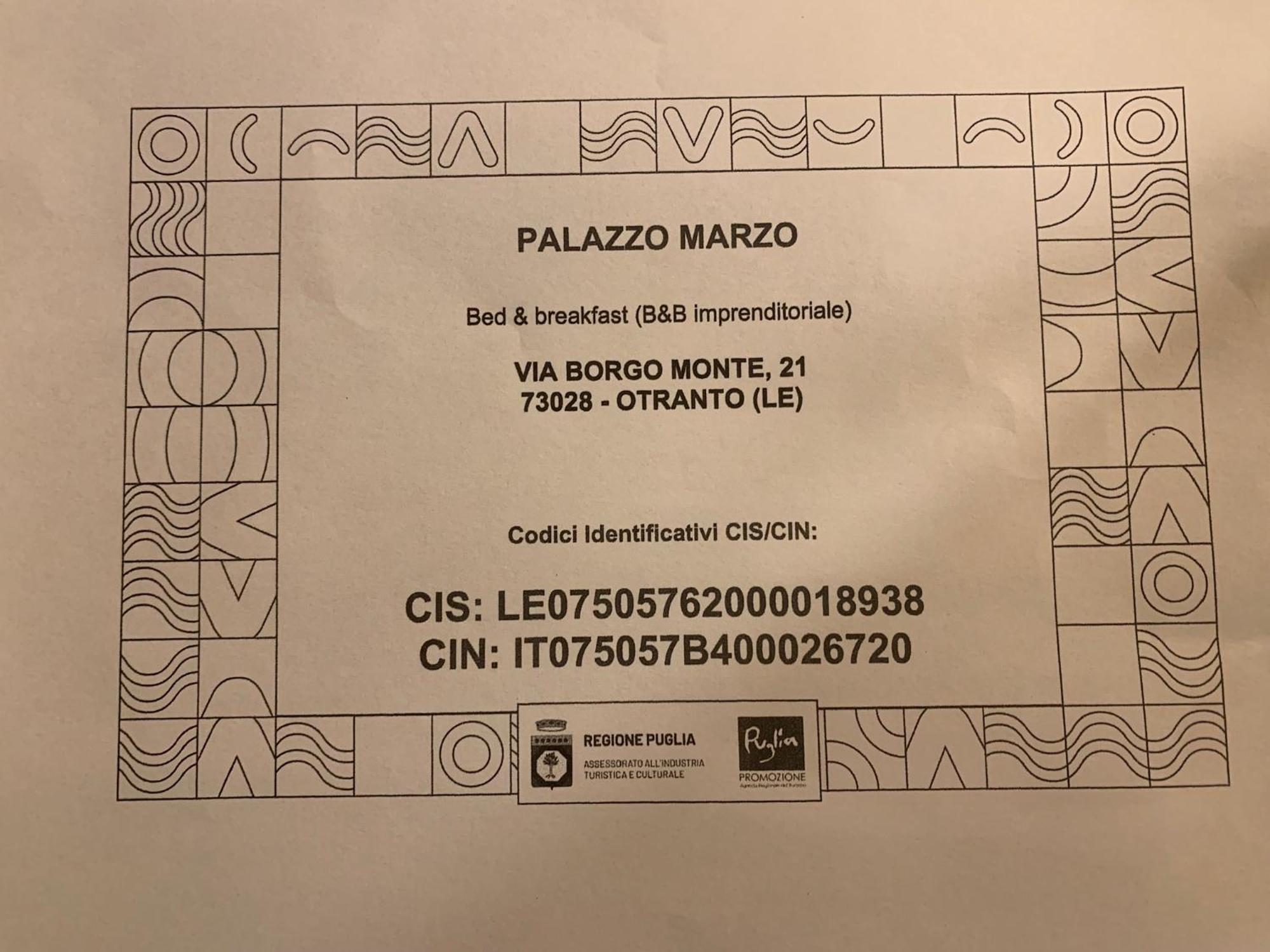 B&B Palazzo Marzo Otranto Dış mekan fotoğraf
